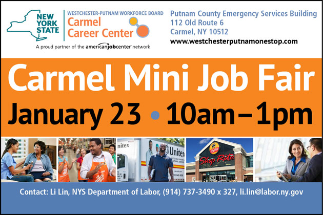 image of pictures and text for Carmel Job Fair